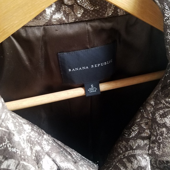 Banana Republic Metallic Blazer Small - Picture 9 of 10